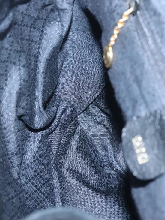 GUCCI Bamboo Backpack Suede Black Gold main image 7